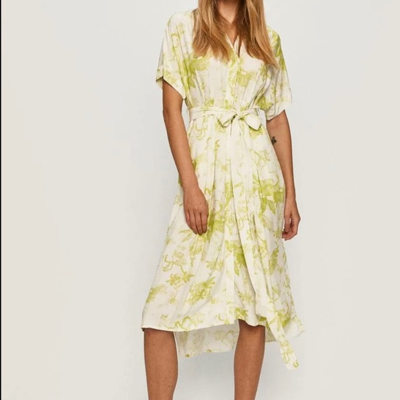 ALLSAINTS Rosin Riyaz Printed Shirt Dress - Picture 1 of 5